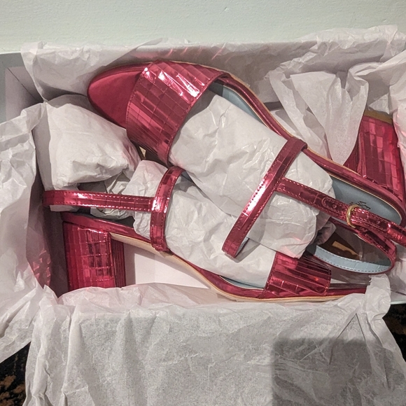 Frances Valentine Pink Sandals - Picture 5 of 7